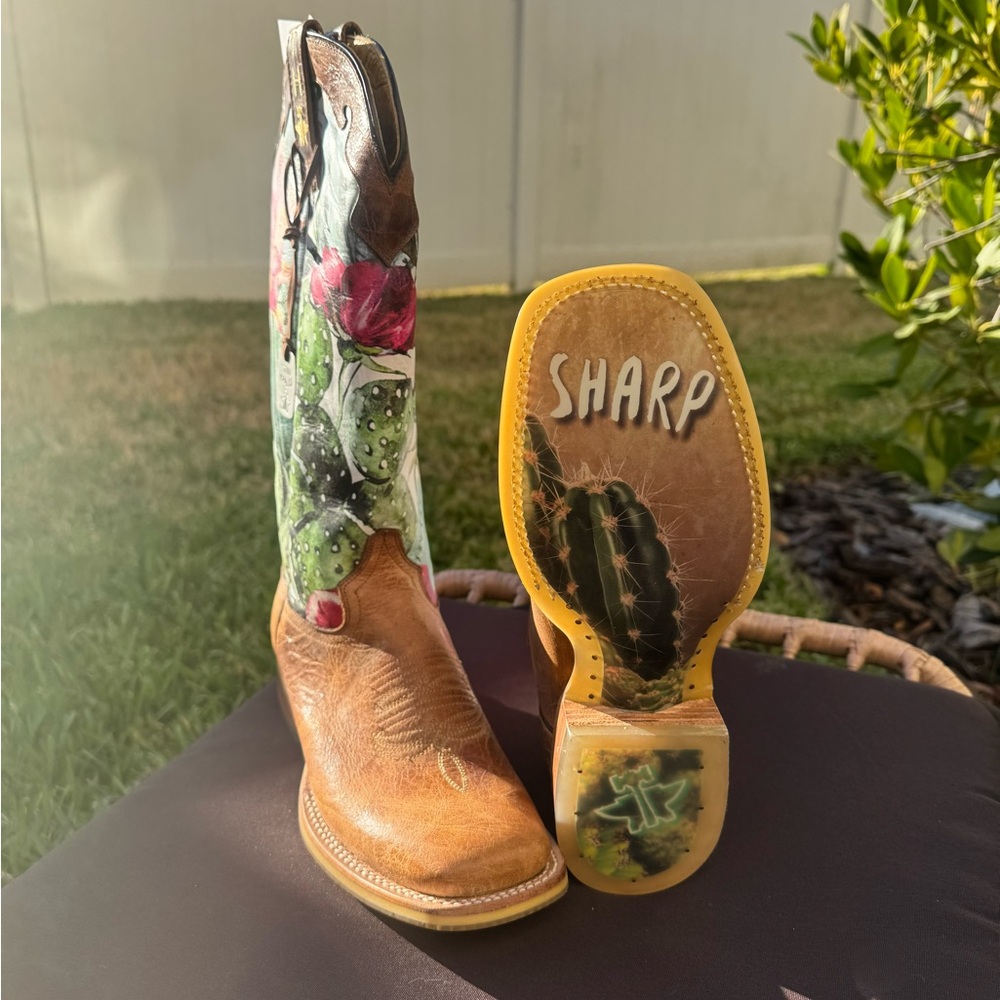 Tin Haul Women's 7.5 Cactus Boots NWT - Picture 8 of 15